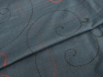 平和屋着物●本場大島紬　7マルキ　唐草文　正絹　逸品　DAAY5821ud