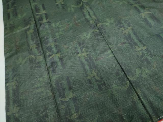 平和屋着物●本場大島紬 笹竹文 正絹 逸品 未使用 DAAY5826ud