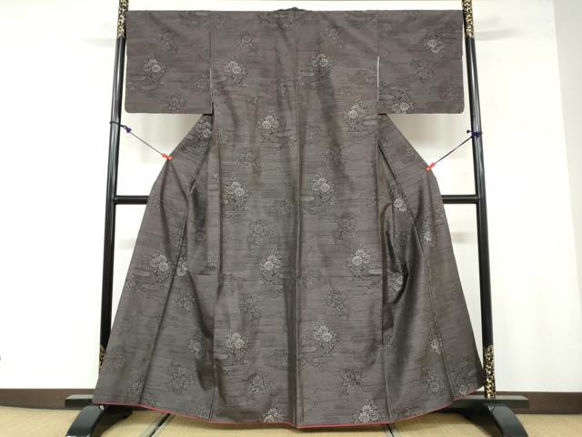 平和屋着物●本場大島紬 総絣 雲取草花文 正絹 逸品 DAAY5837ud