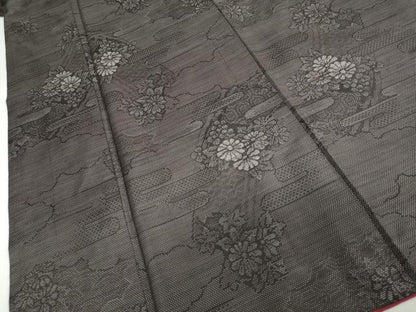 平和屋着物●本場大島紬 総絣 雲取草花文 正絹 逸品 DAAY5837ud