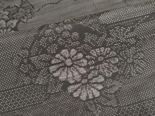 平和屋着物●本場大島紬 総絣 雲取草花文 正絹 逸品 DAAY5837ud