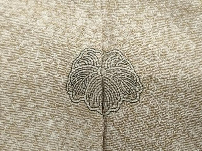平和屋着物●訪問着　刺繍　扇面文　たたき染　金彩　正絹　逸品　DAAY5849ud