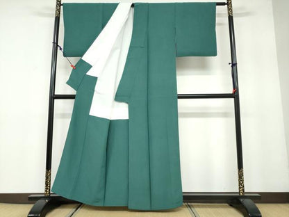 平和屋着物●上質な色無地　紋意匠　天鵞絨色　正絹　逸品　DAAY5876ud