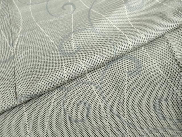 平和屋着物●本場大島紬　白大島　9マルキ　唐草文　正絹　逸品　未使用　DAAY5882ud
