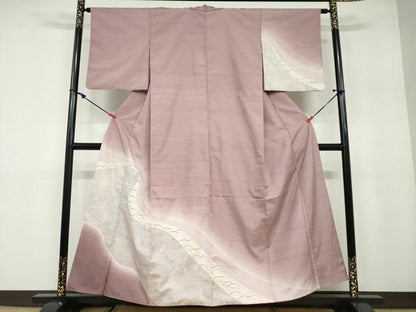 平和屋着物●訪問着 紬地 立波芝文 正絹 逸品 DAAY5892ud