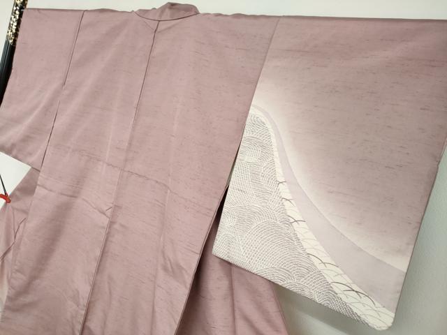 平和屋着物●訪問着 紬地 立波芝文 正絹 逸品 DAAY5892ud