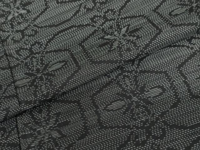 平和屋着物●本場大島紬 幾何学文様 高島屋扱い 正絹 逸品 DAAY5911ud