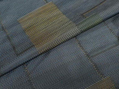 平和屋着物●本場大島紬 色紙重ね文 正絹 逸品 DAAY5912ud