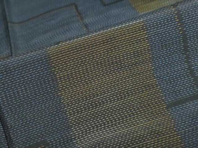 平和屋着物●本場大島紬 色紙重ね文 正絹 逸品 DAAY5912ud