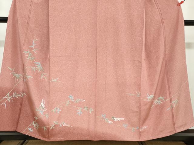 平和屋着物●訪問着　友禅　枝葉文　暈し染め　正絹　逸品　未使用　DAAY5914ud