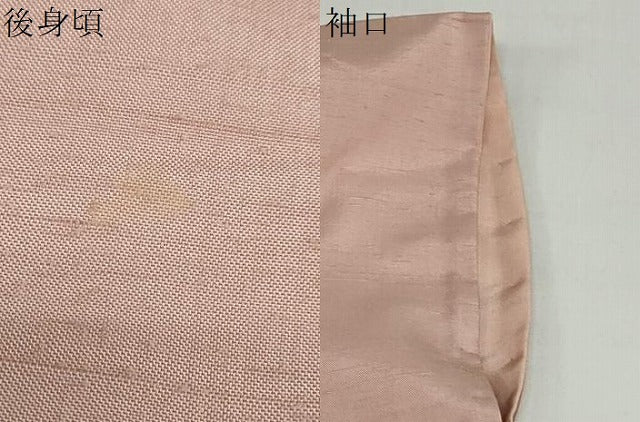 平和屋着物●上質な紬 ときがら茶色 正絹 逸品 DAAY5936ud