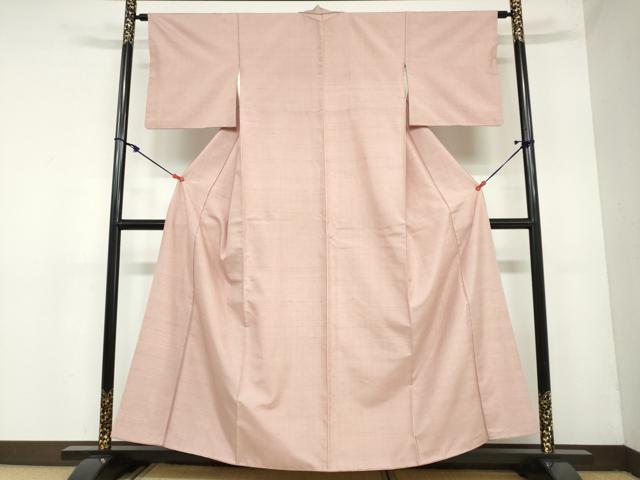 平和屋着物●上質な紬 ときがら茶色 正絹 逸品 DAAY5936ud