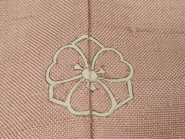 平和屋着物●上質な紬 ときがら茶色 正絹 逸品 DAAY5936ud