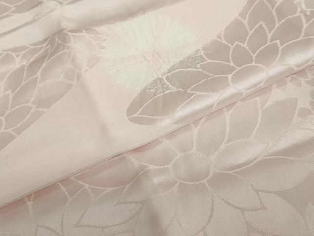 平和屋着物●長襦袢 袷 絞り 流水舞花地紋 正絹 逸品 DAAY5945ud