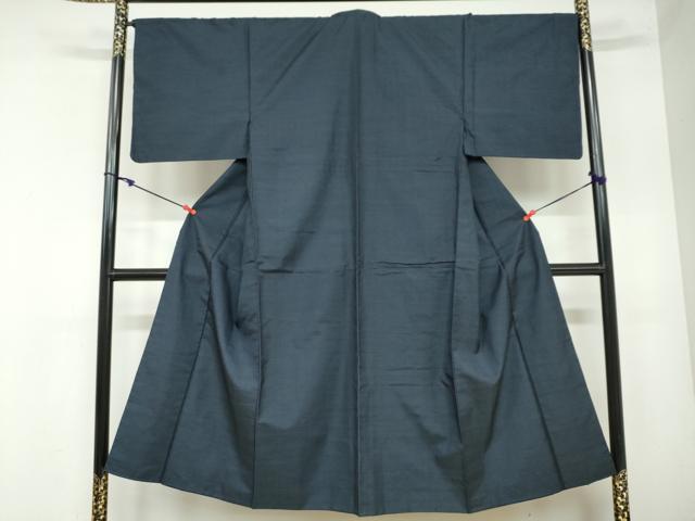 平和屋着物●男性　本場大島紬　アンサンブル　格子文　正絹　逸品　DAAY5963ud