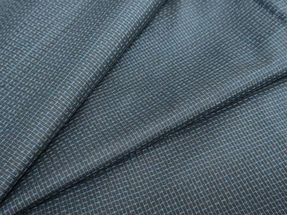 平和屋着物●男性　本場大島紬　アンサンブル　格子文　正絹　逸品　DAAY5963ud