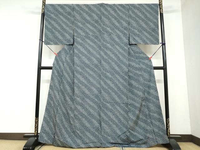 平和屋着物●上質な小紋 舞桜文 正絹 逸品 DAAY5982ud