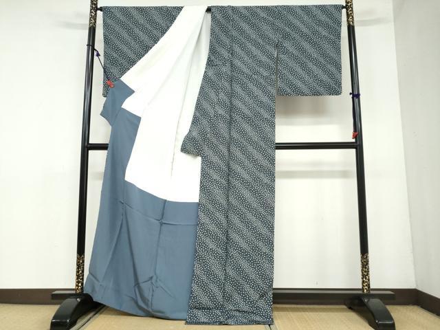 平和屋着物●上質な小紋 舞桜文 正絹 逸品 DAAY5982ud