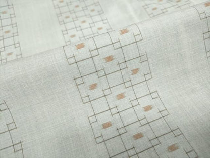 平和屋着物●上質な紬　抽象間道　正絹　逸品　DAAY5983ud