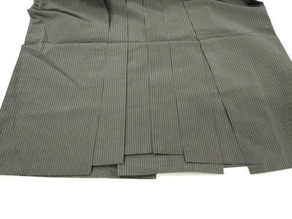 平和屋着物＊夏物 男性 行灯袴 縞 正絹 逸品 DAAY6246ea