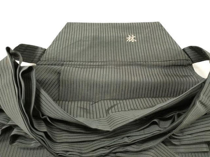 平和屋着物＊夏物 男性 行灯袴 縞 正絹 逸品 DAAY6246ea