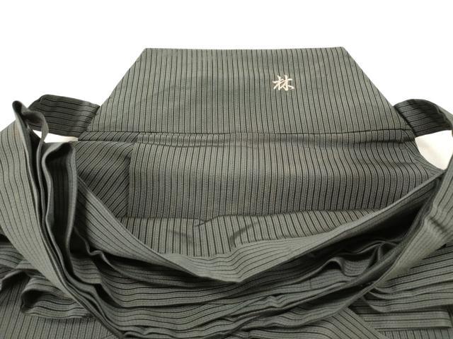 平和屋着物＊夏物 男性 行灯袴 縞 正絹 逸品 DAAY6246ea