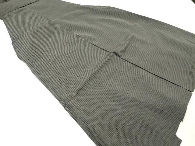 平和屋着物＊夏物 男性 行灯袴 縞 正絹 逸品 DAAY6246ea