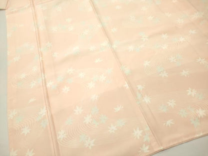平和屋着物■長襦袢 袷 流水楓文 正絹 逸品 DAAY6350ea