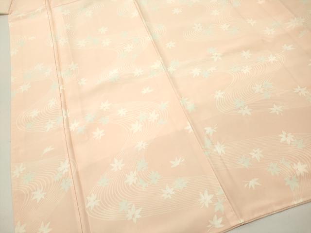 平和屋着物■長襦袢 袷 流水楓文 正絹 逸品 DAAY6350ea