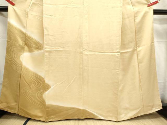 平和屋着物■色留訪問着　地紋起こし　流水文　暈し染め　正絹　逸品　DAAY6456ea