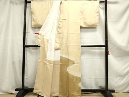 平和屋着物■色留訪問着　地紋起こし　流水文　暈し染め　正絹　逸品　DAAY6456ea