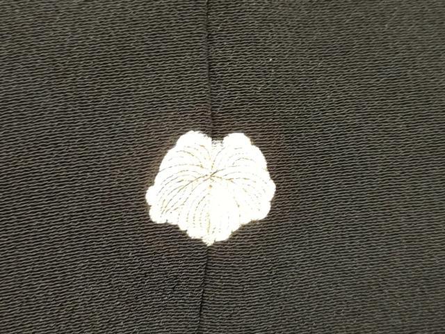 平和屋着物■豪華黒留袖　刺繍　吉祥花松文　金彩　正絹　逸品　DAAY6499ea