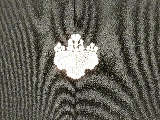 平和屋着物■豪華黒留袖　駒刺繍　地紙重ね　風景花松文　金彩　正絹　逸品　DAAY6506ea