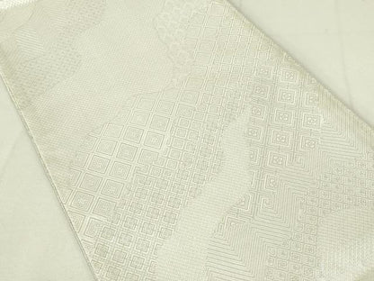 平和屋着物◎佐賀錦　六通柄袋帯　雲取り花鳥文　金銀糸　正絹　逸品　DAAY6616qp