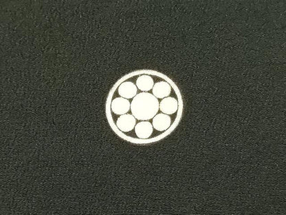 平和屋着物■豪華黒留袖 駒刺繍 飛鶴吉祥文 金彩 正絹 逸品 DAAY6784qp