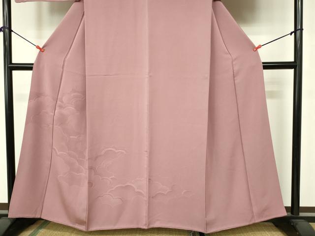 平和屋着物■豪華色留袖　雲重ね文　鴇浅葱色　正絹　逸品　DAAY6901qp