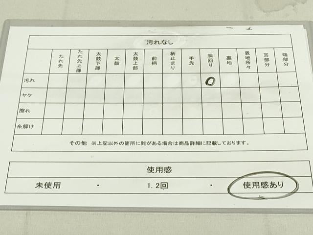 平和屋着物◎全通柄袋帯　正倉院花文　正絹　逸品　DAAY6940qp