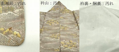 平和屋着物■上質な紬 風景文 正絹 逸品 DAAY7541sf