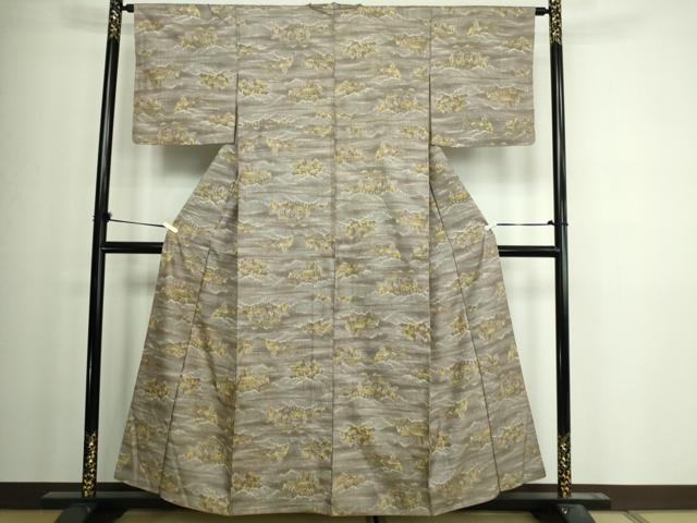 平和屋着物■上質な紬 風景文 正絹 逸品 DAAY7541sf