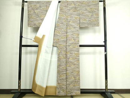 平和屋着物■上質な紬 風景文 正絹 逸品 DAAY7541sf