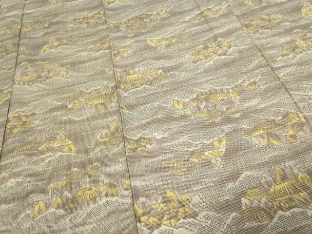 平和屋着物■上質な紬 風景文 正絹 逸品 DAAY7541sf