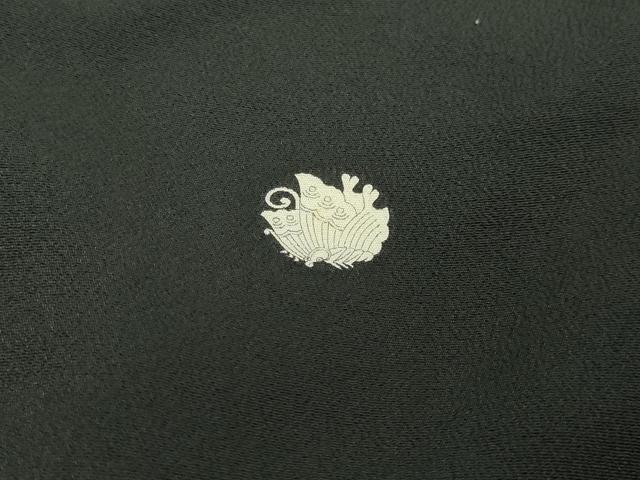 平和屋着物■豪華黒留袖 駒刺繍 青海波松文 金彩 正絹 逸品 DAAY7547sf