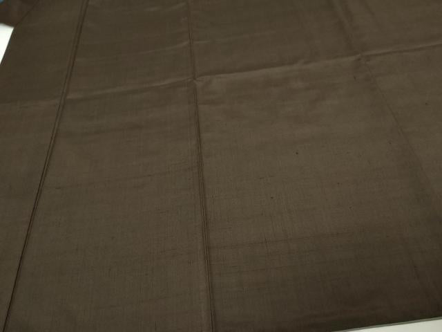 平和屋着物■上質な紬　格子　正絹　逸品　DAAY7573sf