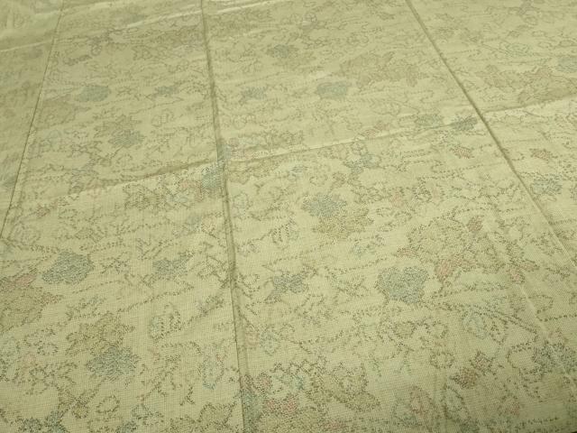 平和屋着物■上質な紬　草花文　正絹　逸品　DAAY7580sf