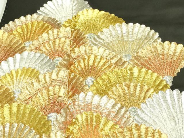 平和屋着物■豪華黒留袖 駒刺繍 総刺繍 松青海波 金銀糸 正絹 逸品 DAAY7847sf