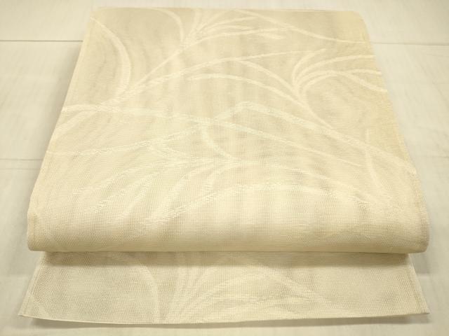 平和屋着物＊夏物 六通柄袋帯 草葉文 正絹 逸品 DAAY8003cm