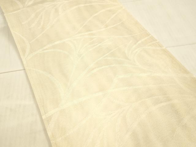 平和屋着物＊夏物 六通柄袋帯 草葉文 正絹 逸品 DAAY8003cm