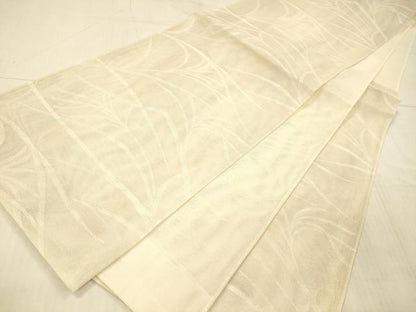 平和屋着物＊夏物 六通柄袋帯 草葉文 正絹 逸品 DAAY8003cm