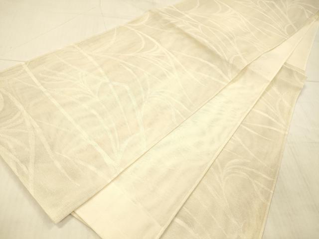 平和屋着物＊夏物 六通柄袋帯 草葉文 正絹 逸品 DAAY8003cm