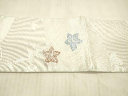 平和屋着物＊夏物 つけ帯 流水草花文 銀糸 DAAY8007cm